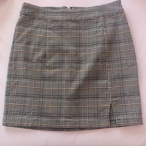 Garage plaid mini skirt